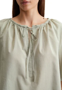 Damen Bluse aus Baumwoll-Chambray