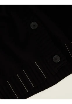 Damen Cardigan aus Wolle mit Seide und Kaschmir PLATINUM Boxy Fit