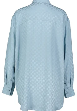 Damen Hemdbluse aus Seide GG Oversized Fit
