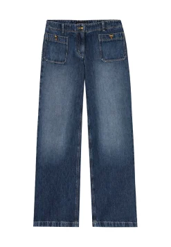 Damen Jeans WIDELEG-TENCEL-DENIM