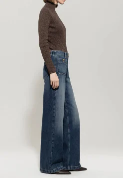 Damen Jeans WIDELEG-TENCEL-DENIM