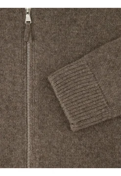 Damen Kaschmir-Strickjacke mit Kapuze HOODY CARDIGAN