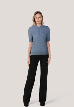 Damen Kurzarm-Pullover aus Wolle