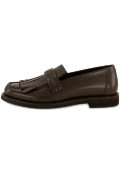 Damen Loafer aus Leder mit Monili-Besatz