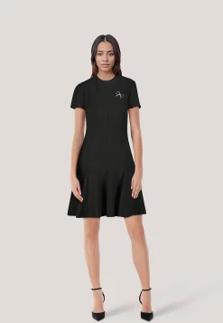 Damen Minikleid mit Schleifenbrosche