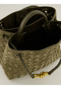 Damen Schultertasche ANDIAMO SMALL SUEDE INTRECCIATO