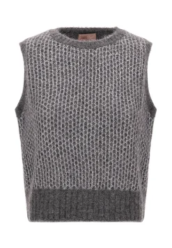 Damen Stricktop aus Alpaka-Mix