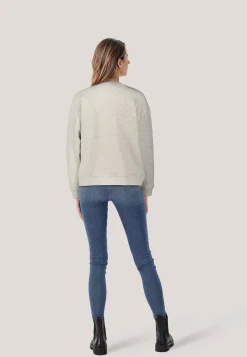 Damen Sweatshirt mit Logo-Stickerei