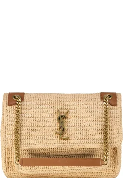 Damen Umhängetasche NIKI M RAFFIA