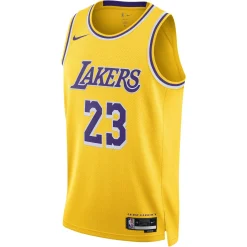 Herren Basketballtrikot NBA LOS ANGELES LAKERS LEBRON JAMES-SWINGMAN JERSEY ICON