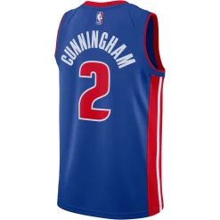 Herren Basketballtrikot NBA DETROIT PISTONS CUNNINGHAM CADE ICON EDITION