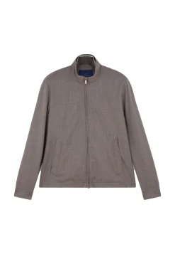 Herren Blouson aus Schurwolle mit Seide Regular Fit