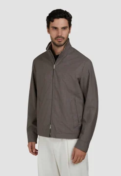 Herren Blouson aus Schurwolle mit Seide Regular Fit
