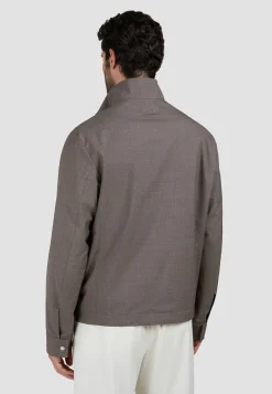 Herren Blouson aus Schurwolle mit Seide Regular Fit