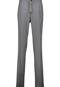 Herren Bundfaltenhose aus Woll-Flanell Slim Fit