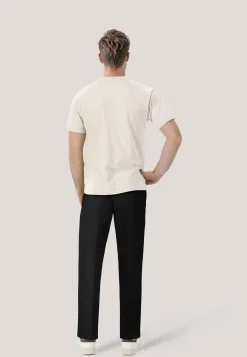 Herren Bundfaltenhose aus Seersucker THEODOR252 Slim Fit