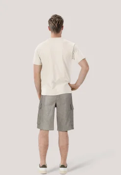 Herren Cargoshorts Leinen-Mix Relaxed Fit