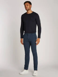 Herren Chinohose BLEECKER PRINTED STRUCTURE Slim Fit