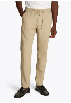 Herren Chinohose mit Leinen HARLEM SORONA LINEN Relaxed Tapered Fit