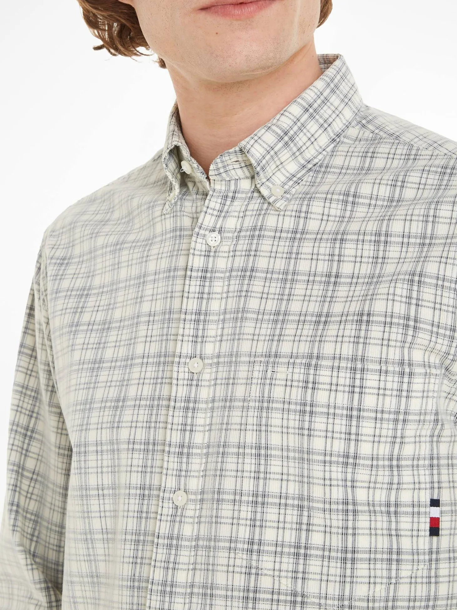 Herren Cordhemd SMALL CORDUROY TARTAN Regular Fit