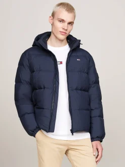 Herren Daunenjacke mit Kapuze ESSENTIAL Regular Fit