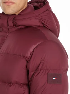 Herren Daunenjacke mit Kapuze MIX DOWN PUFFER Regular Fit