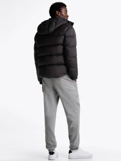 Herren Daunenjacke mit Kapuze MIX DOWN PUFFER Regular Fit