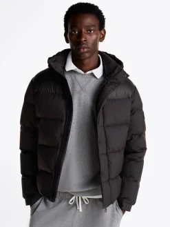 Herren Daunenjacke mit Kapuze MIX DOWN PUFFER Regular Fit