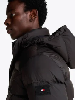 Herren Daunenjacke mit Kapuze MIX DOWN PUFFER Regular Fit