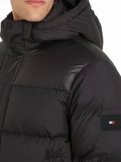 Herren Daunenjacke mit Kapuze MIX DOWN PUFFER Regular Fit