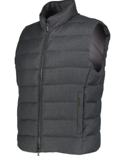 Herren Daunenweste aus Wolle-Kaschmir-Flanell OLIVER L