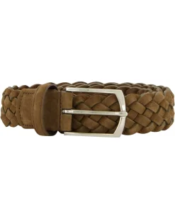 Herren Flechtgürtel aus Nubukleder