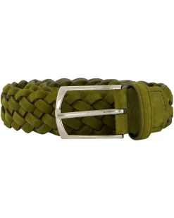 Herren Flechtgürtel aus Nubukleder