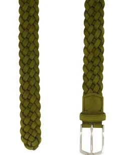 Herren Flechtgürtel aus Nubukleder