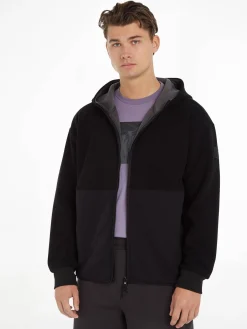 Herren Fleecejacke BONDED FLEECE ZIP HOODED JACKET