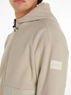 Herren Fleecejacke BONDED FLEECE ZIP HOODED JACKET