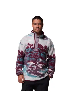 Herren Fleecepullover HELVETIA II PRINTED HALF SNAP FLEECE