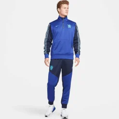 Herren Fußballsweatshirt CHELSEA FC MENS DRI-FIT 1/2 ZIP