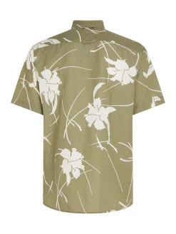 Herren Hemd LARGE TROPICAL PRINT Regular Fit Kurzarm