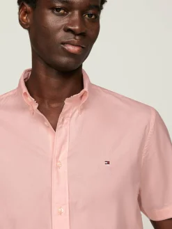 Herren Hemd aus Baumwolle FLEX POPLIN Kurzarm Regular Fit