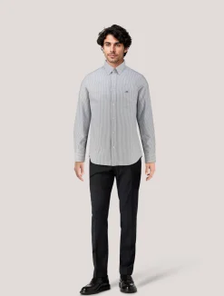 Herren Hemd aus Baumwolle OXFORD BANKER STRIPE Regular Fit