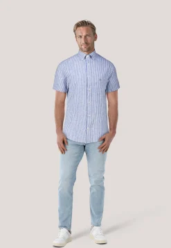 Herren Hemd aus Baumwolle und Leinen