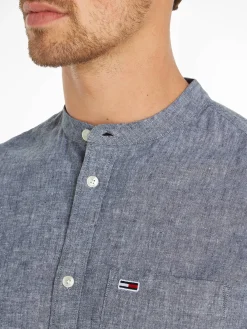 Herren Hemd aus Baumwoll-Leinenmischung MAO LINEN BLEND SHIRT Regular Fit