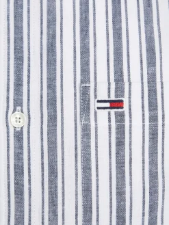 Herren Hemd aus Baumwoll-Leinenmischung MAO STRIPE LINEN BLEND SHIRT