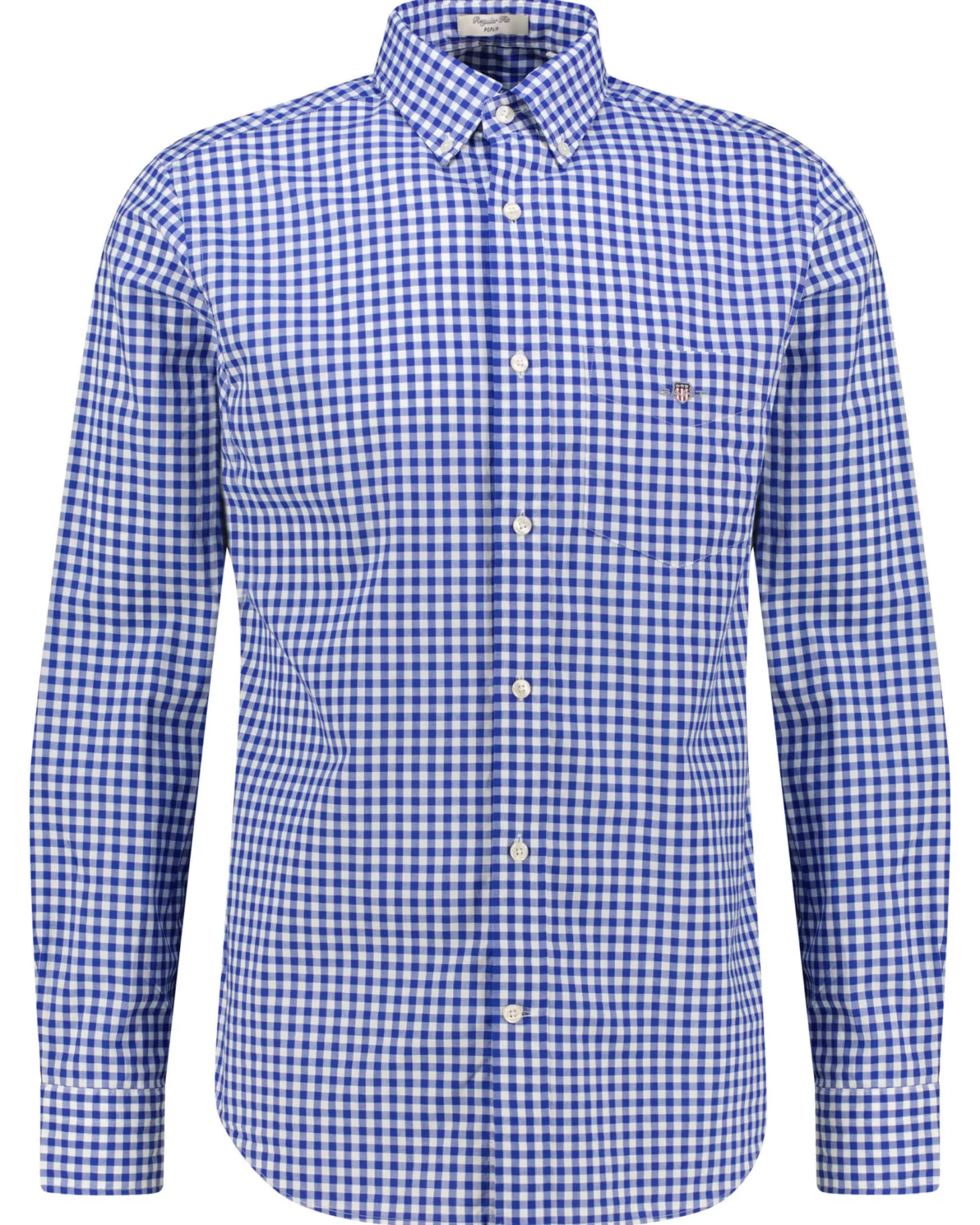 Herren Hemd aus Baumwoll-Popeline GINGHAM Regular Fit