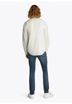 Herren Hemd aus Bio-Baumwolle und Leinen TJM LINEN MIX BAND COLLAR SHIRT