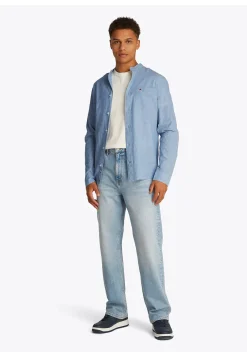 Herren Hemd aus Bio-Baumwolle und Leinen TJM LINEN MIX BAND COLLAR SHIRT