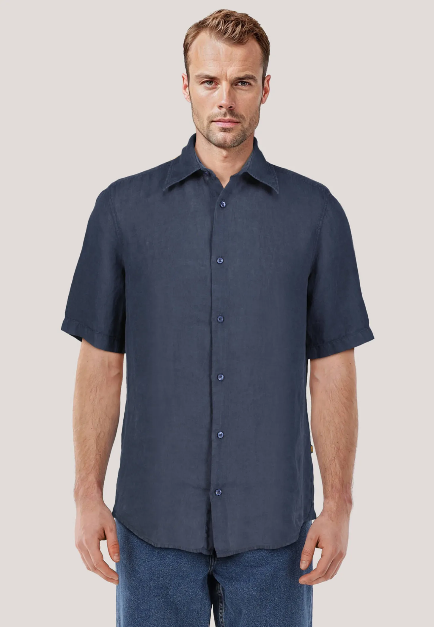 Herren Hemd aus Leinen RASH_2_M Regular Fit