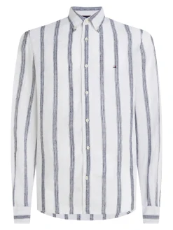 Herren Hemd aus Leinen TRIPLE STRIPE SHIRT Regular Fit