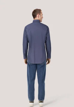 Herren Hemd H-HANK-KENT-C1-214 Slim Fit Langarm